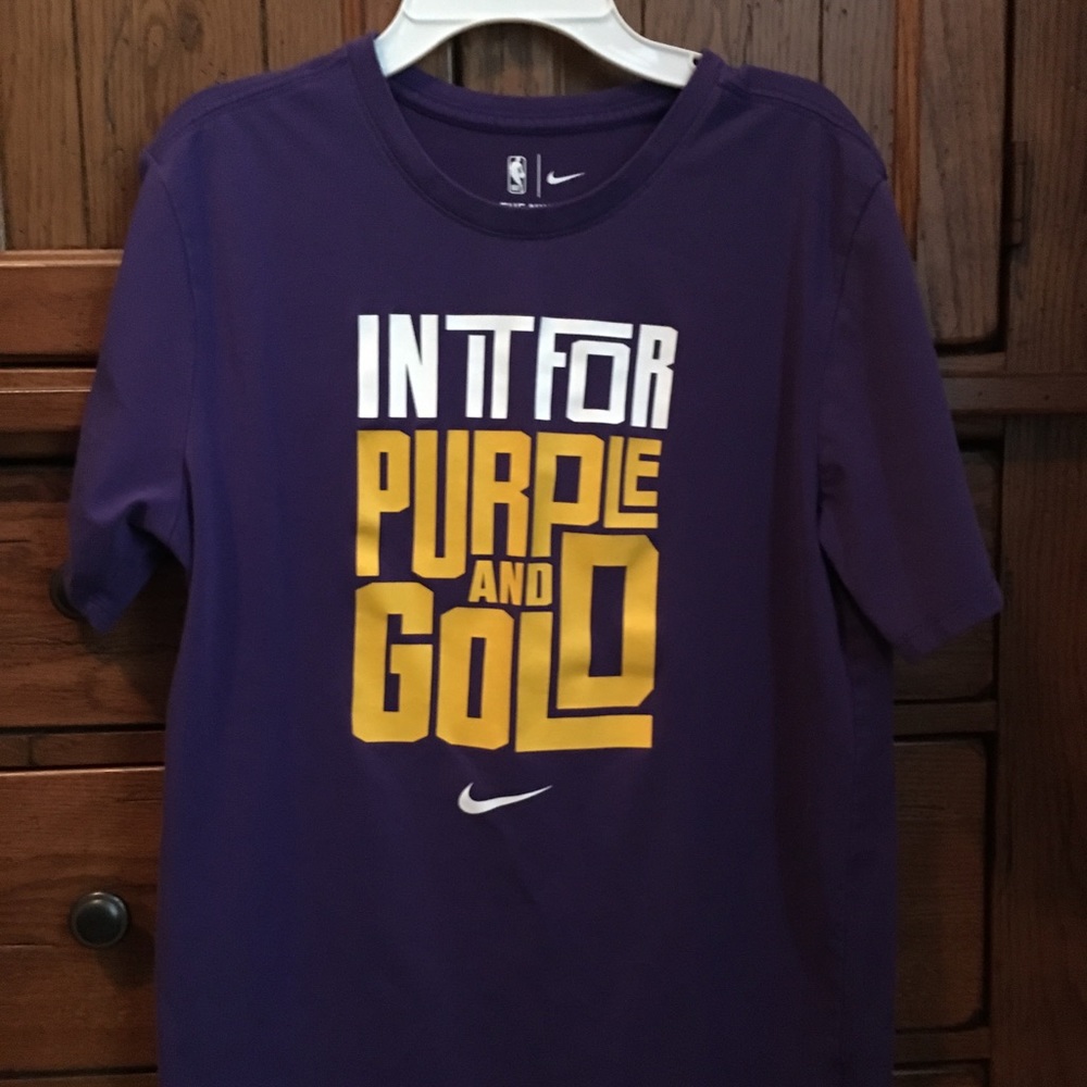 Purple LA Lakers shirt